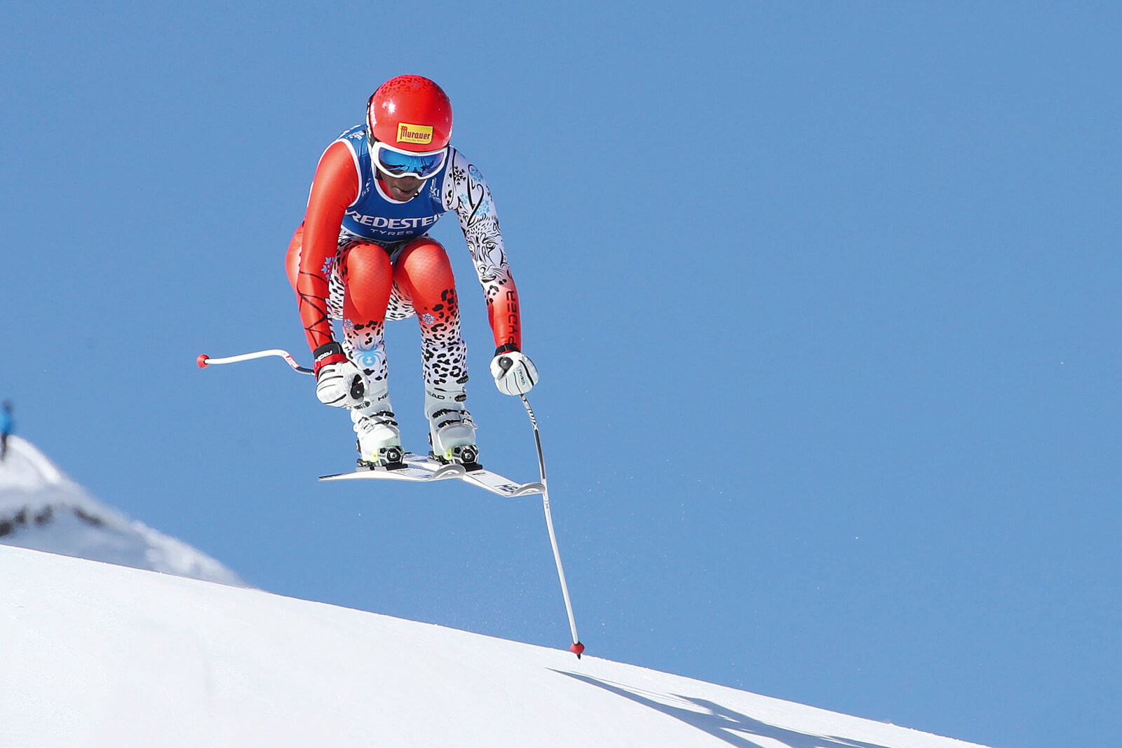 Sabrina Simader beim Skifahren