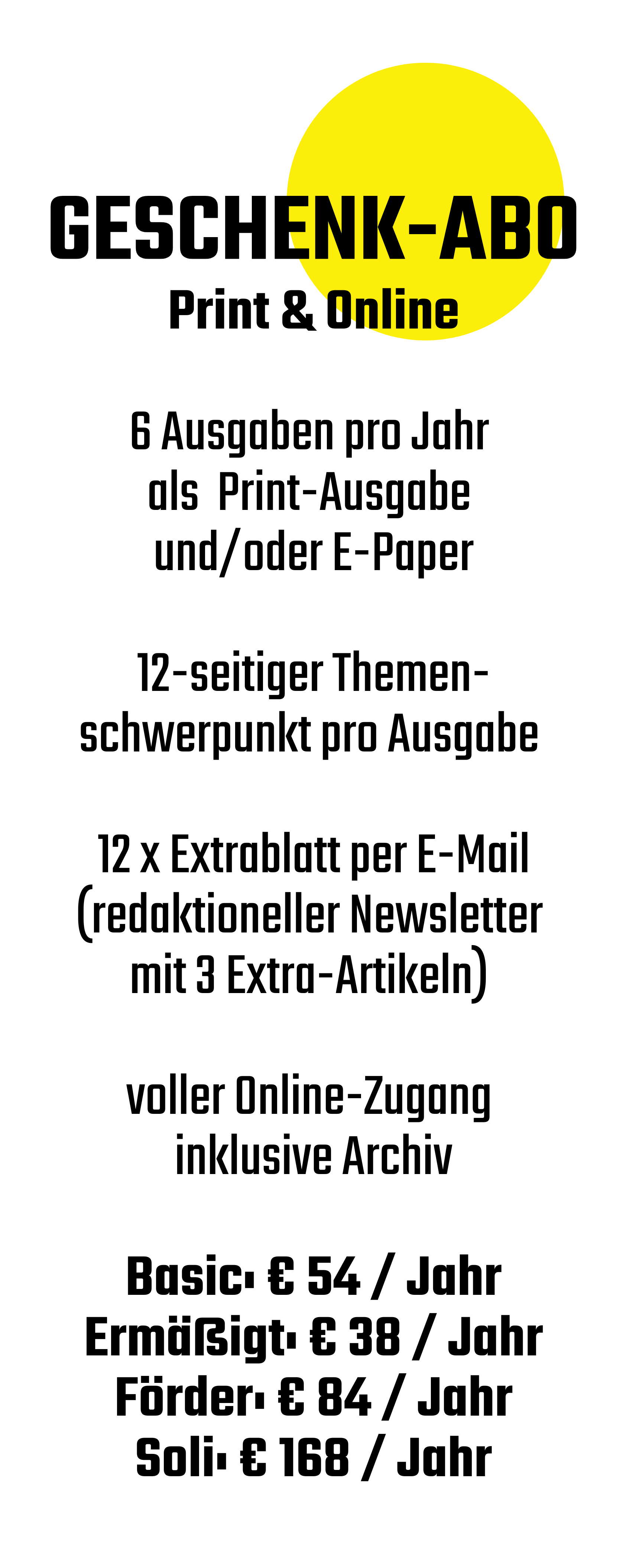 Südwind-Magazin Geschenk-Abo (Print & Online)